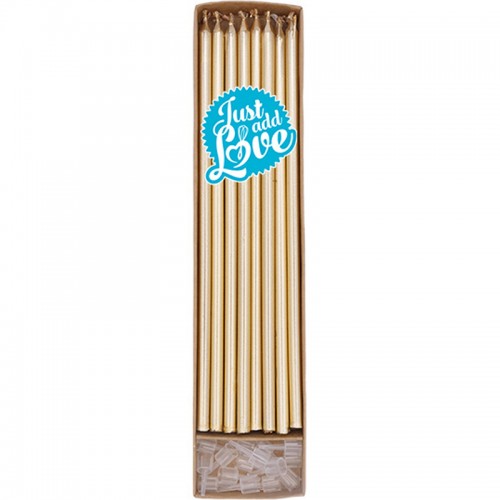 Velas Dourado Metálico